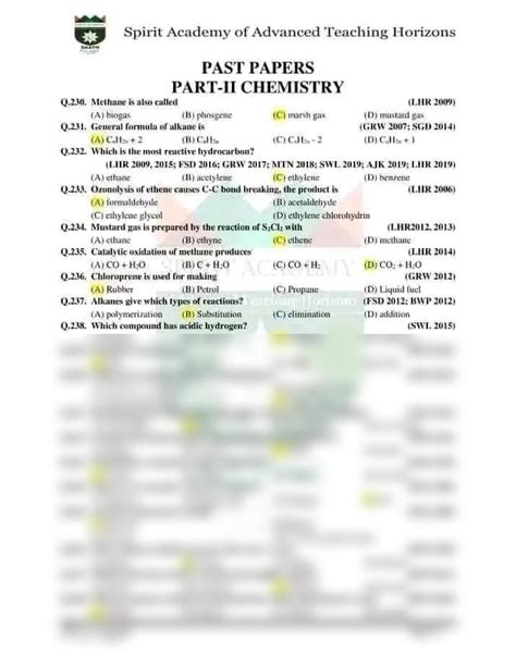 Solution Sst Bps Notes Chemistry Mcqs Studypool