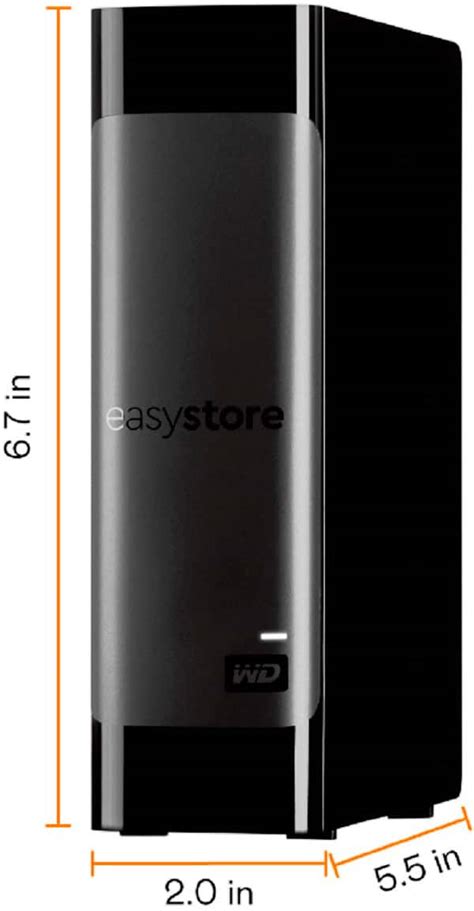 WD easystore 20TB External USB 3.0 Hard Drive Black WDBAMA0200HBK-NESN ...