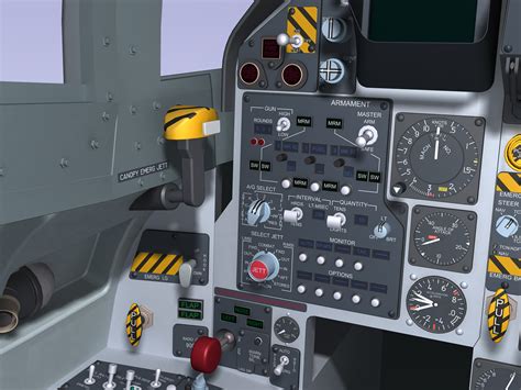 3d model f-15c cockpit