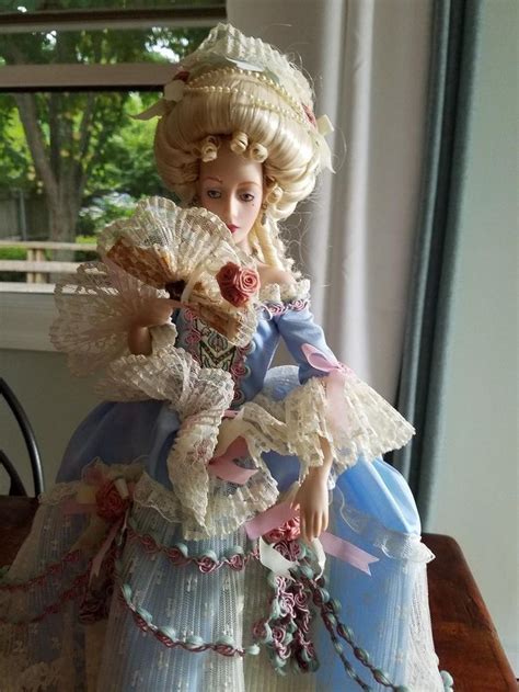 This Is A Franklin Mint Marie Antoinette Porcelain Doll In Good