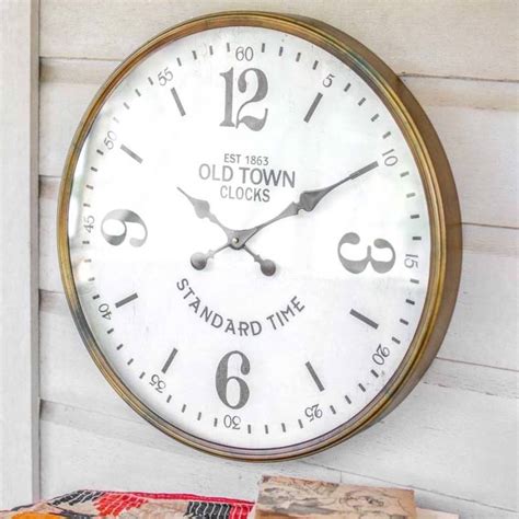 Old Town Station Analog Wall Clock