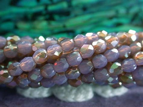 2 Strands 100 2mm Fire Polished Beads Czech Glass Fire Etsy