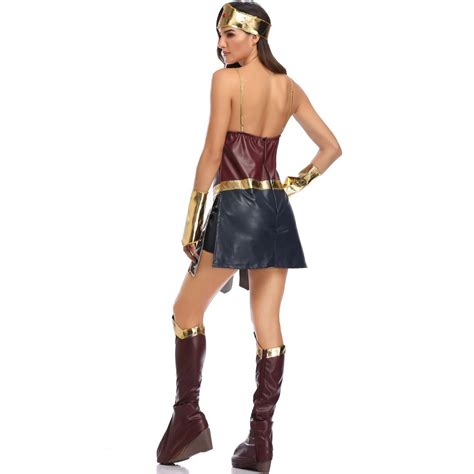 Disfraz De Wonder Woman Para Fiesta De Halloween Traje Sexy De