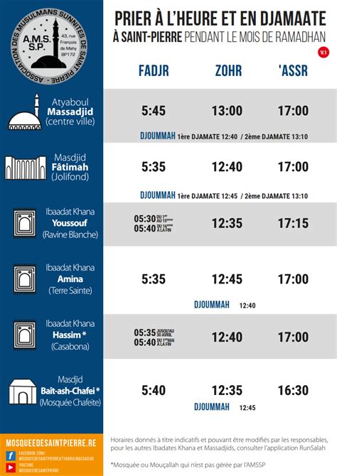 Ramadhan Atyaboul Massadjid Mosqu E De Saint Pierre