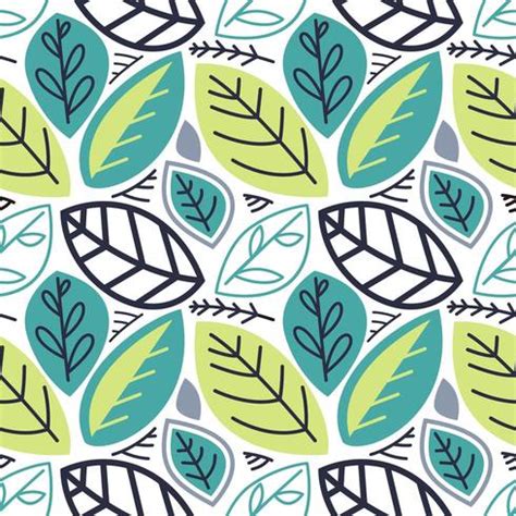 leaf nature seamless pattern 689547 Vector Art at Vecteezy