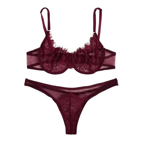 Sous vêtements érotiques Tentation en dentelle sexy Lingerie à trois