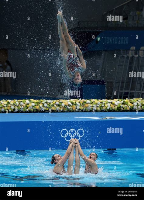 Canadaâ€™s Artistic Swim Team Competes In The Artistic Swimming Team