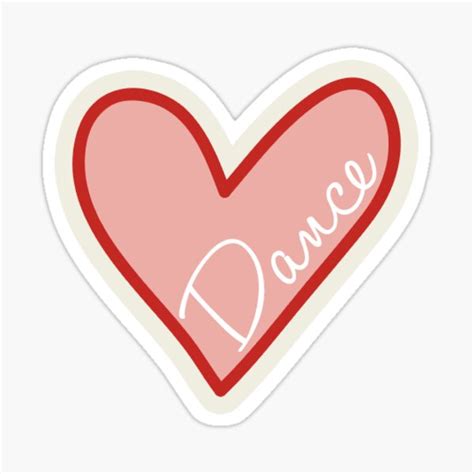 "Dance Heart" Sticker by koshea23 | Redbubble