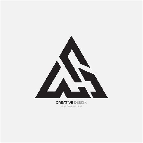 Premium Vector Triangle Letter Wg Or Gw Unique Modern Monogram