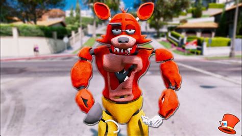 New Buff Foxy Animatronic Gta 5 Mods For Kids Fnaf Redhatter Youtube