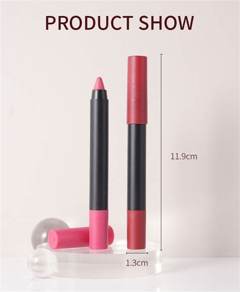 Color Custom Vegan Lipliner Pencil Creamy Dark Brown Nude Lip Liner