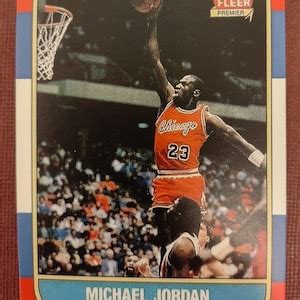 Fleer Basketball Michael Jordan Rookie Novelty Card Reprint St