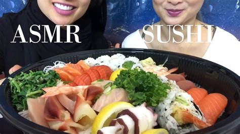 ASMR Sushi Sashimi Nigiri Platter EATING SOUNDS 먹방 SAS ASMR YouTube