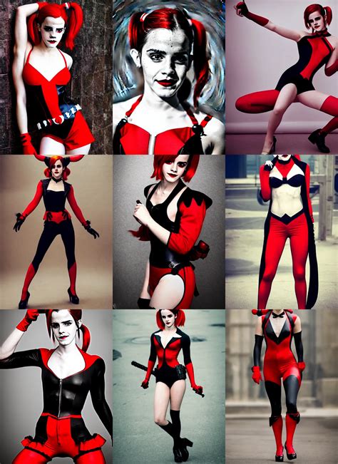 Attractive Emma Watson Cosplaying As Classic Harley Stable Diffusion