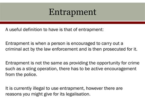 Examples Of Police Entrapment