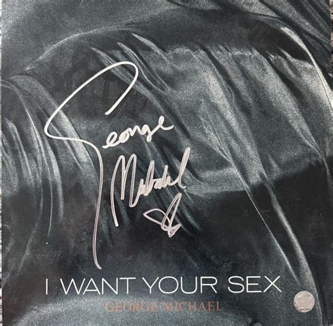 George Michael Original Autographed I Want Your Sex LP Cover COA Etsy