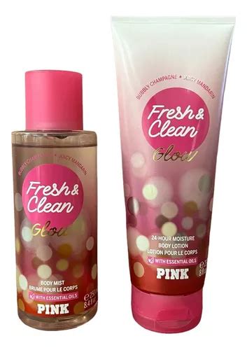 Kit Creme Body Splash Pink Fresh Clean Glow Importado Parcelamento