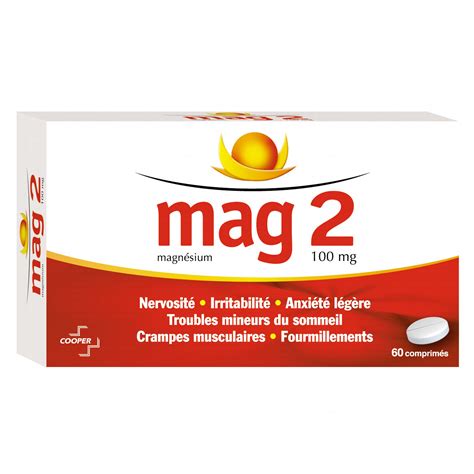 MAG 2 100 mg comprimés boîte de 60 comprimés Médicament conseil