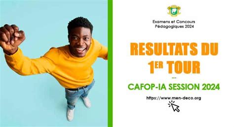 C Te D Ivoire Voici Les R Sultats Du Concours Cafop Ia