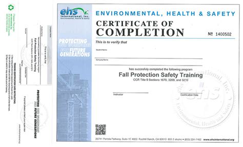 Fall Protection Certification Template 9 Professional Templates Professional Templates