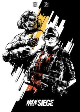 Operator Duo Poster By Rainbow Six Siege Displate