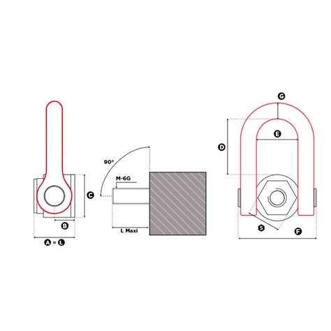 Anneau De Levage Double Articulation Dss Femelle Levage Manutention