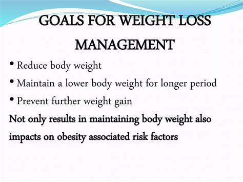 Obesity Management Ppt