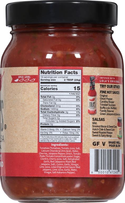 Lolas Cherry Jalapeno Fine Salsa 16 Fl Oz 16 Fl Oz Shipt