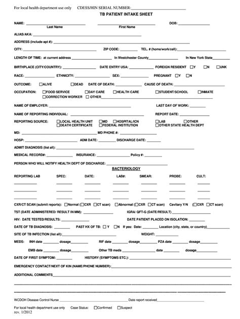 Tb Skin Test Form Fill Out And Sign Printable Pdf Template E39