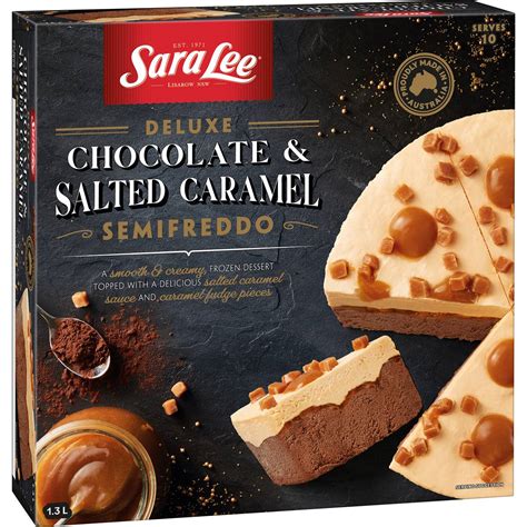 Sara Lee Deluxe Chocolate Salted Caramel Semifreddo 1 3l Woolworths