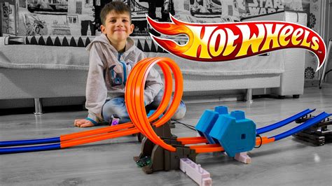 Hot Wheels Track Builder Power Booster Kit Dgd30 Супер трек с усилителем мощности часть 2