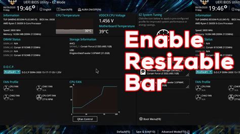 Asus How To Enable Resize BAR Resizable BAR Function YouTube