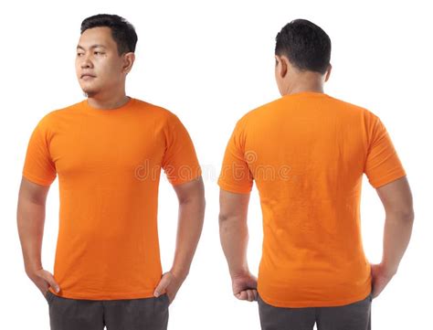 Orange Shirt Design Template Stock Photo - Image of color, design ...