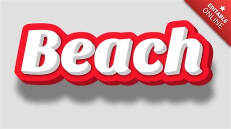 Beach Text Effect Generator