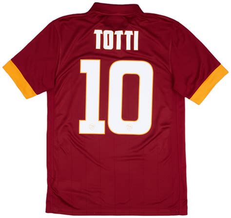 2014 15 Roma Home Shirt Totti 10 8 10 S