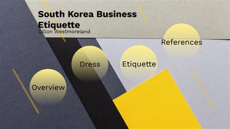 South Korea Business Etiquette by Dillon Westmoreland