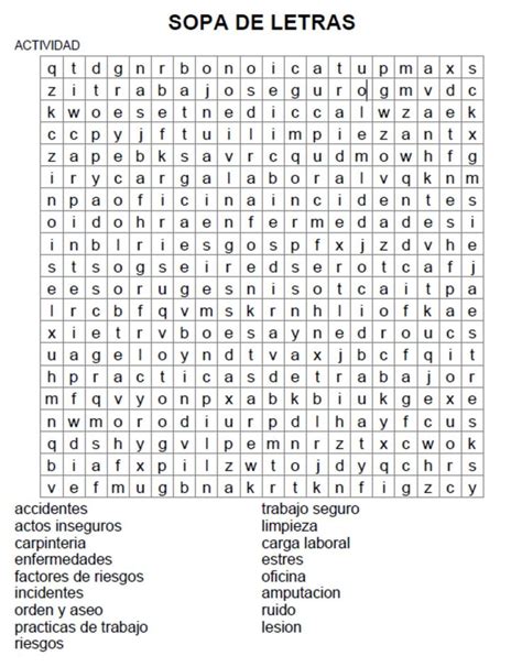 Sopa De Letras Word Search Answer Key Solved Sopa De Letra