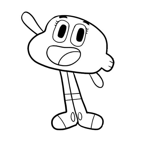 Dibujos De Gumball Para Colorear Wonder Day