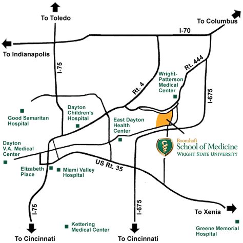 Directions to White Hall | Boonshoft School of Medicine | Wright State ...