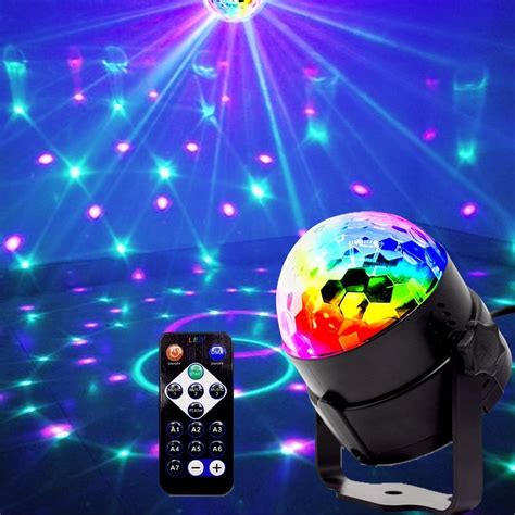 Mini Lumières de scène EJBOTH Mini lampe magique RGB effet de scène