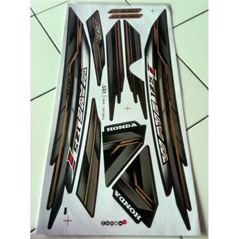 Jual Aksesoris Striping Stiker Lis Variasi Motor Honda Supra X