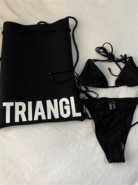 TRIANGL Vinca Bikini Top Bottom In Ebony Black Women S Fashion