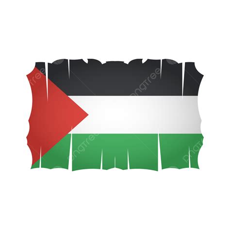 Vector De La Bandera Palestina Con Fondo Transparente PNG Dibujos