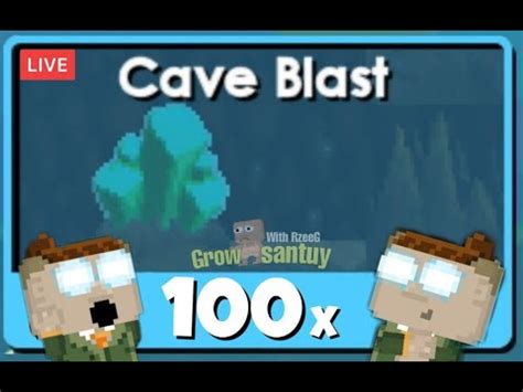 LIVE 100 CaveBlast Profit Rungkad Growtopia Indonesia YouTube