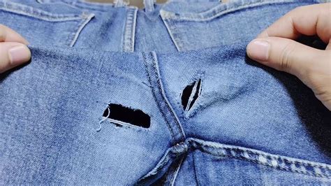 How To Sew A Hole On Jeans Between The Legs Beautifully And Elegantly