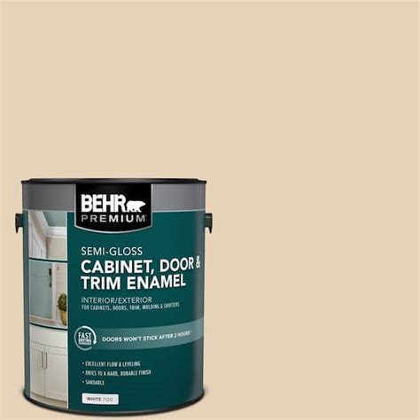 Behr Premium Gal S Beach Grass Semi Gloss Enamel Interior