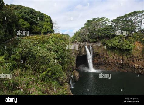 Rainbow falls, Hilo, Hawaii Stock Photo - Alamy