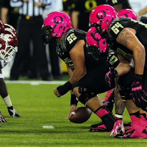 Oregon Football Helmets Pink