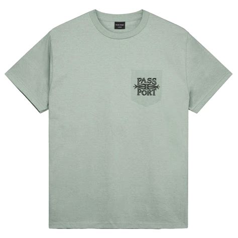 Passport Lasso Pocket Tee Stonewash Green