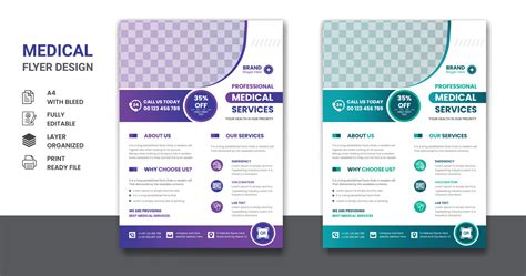 Medical Health Care And Pharmacy Presentation Corporate A4 Flyer Poster